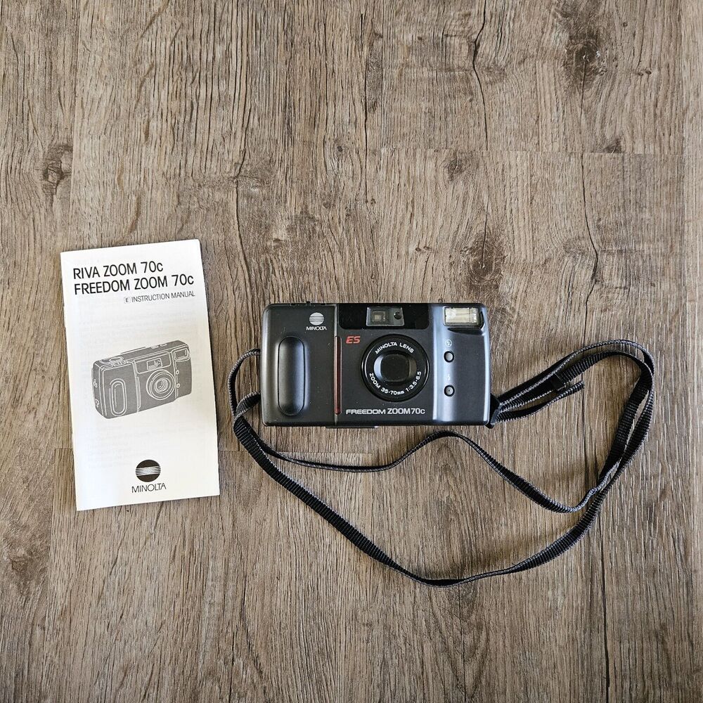 Minolta Freedom Zoom 70C Point and Shoot Film Camera Manual Untested